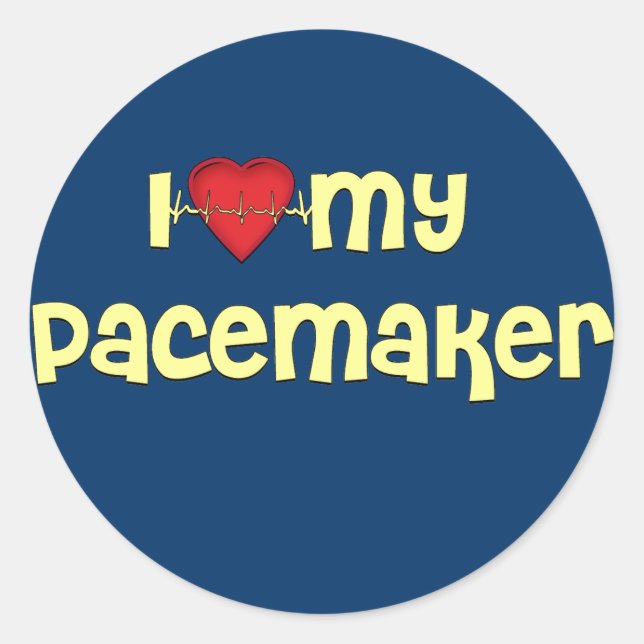 Pacemaker T-shirts | Get Well Gifts Classic Round Sticker (Front)