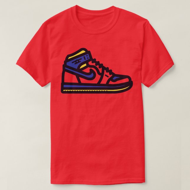 Pacers Basketball Sneakers T-Shirt (Design Front)