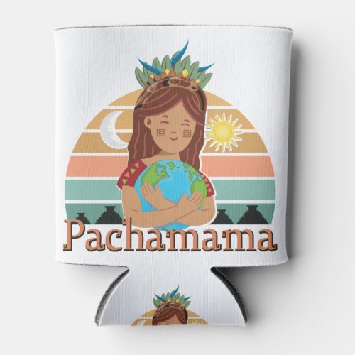 Pachamama Earth Mother Incan God Spiritual Can Cooler
