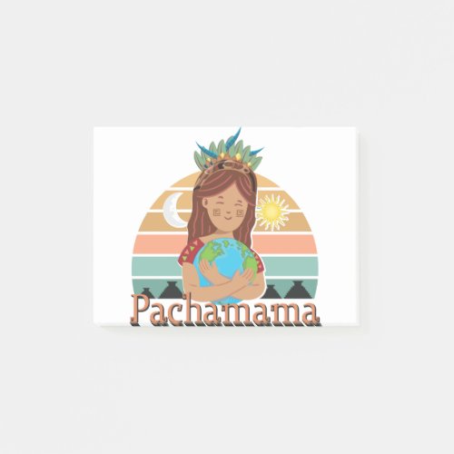 Pachamama Earth Mother Incan God Spiritual Post_it Notes