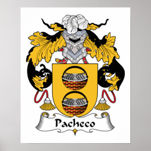 Pacheco Family Crest Poster