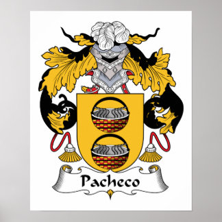Pacheco Family Crest Poster
