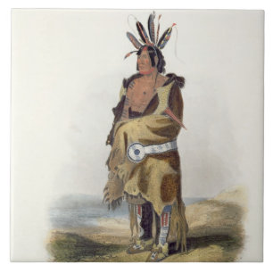 Pachtuwa-Chta, an Arrikkara Warrior, plate 27 from Ceramic Tile