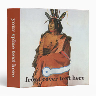 Pachtuwa-Chta, Arikara Warrior Portrait by Bodmer 3 Ring Binder