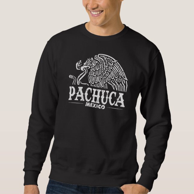 Pachuca Mexico Eagle Retro Vintage Distressed Sweatshirt (Front)