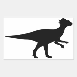 Pachycephalosaurus Dinosaur Rectangular Sticker