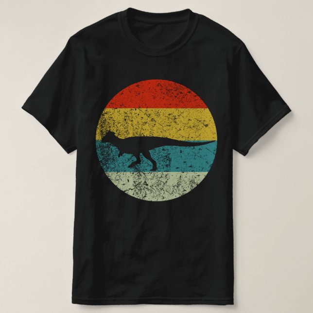 pachycephalosaurus retro vintage  silhouette 70s T-Shirt (Design Front)