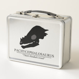 Pachycephalosaurus Skull Metal Lunch Box