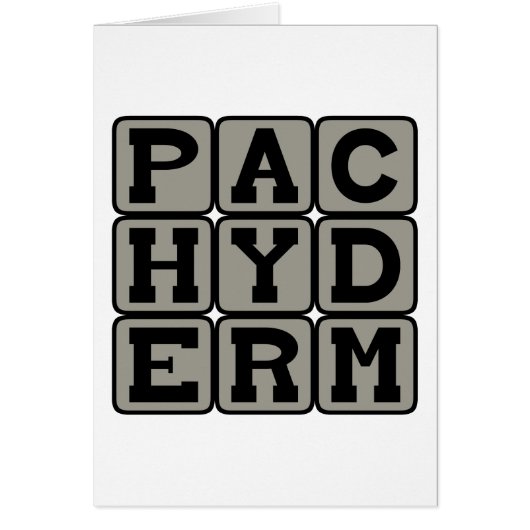 Pachyderm, Elephant Cards (Front)