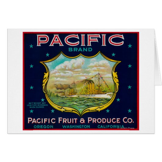 Pacific Apple Crate Label (Front Horizontal)