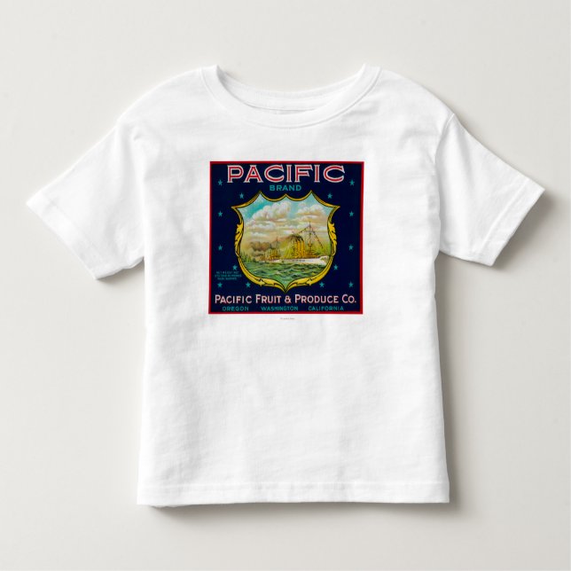 Pacific Apple Crate Label Toddler T-shirt (Front)