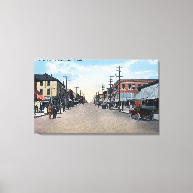 Pacific Avenue View Canvas Print (Front)