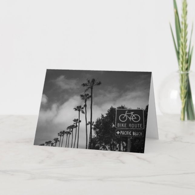 Pacific Beach Letterpress Thank You Card (Front)