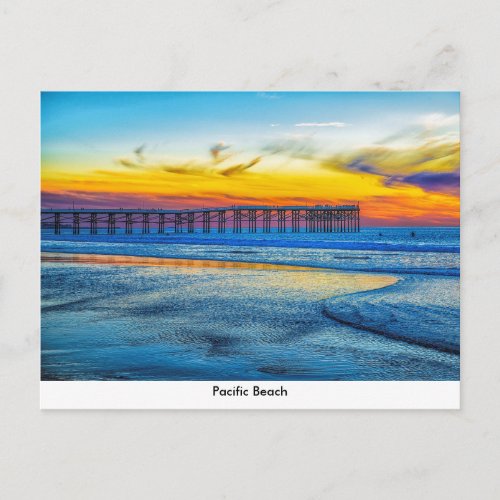 Pacific Beach Pier Post Card