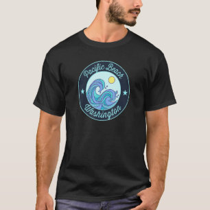 Pacific Beach Wa Washington Souvenir Nautical Surf T-Shirt