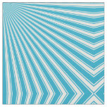 Pacific Blue Funky Sun Rays Background Fabric