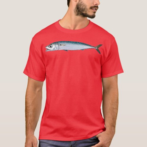 Pacific Chub Mackerel Color Design T_Shirt