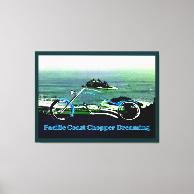 Pacific Coast Chopper Dreaming 1986 The MUSEUM Zaz Canvas Print (Front)