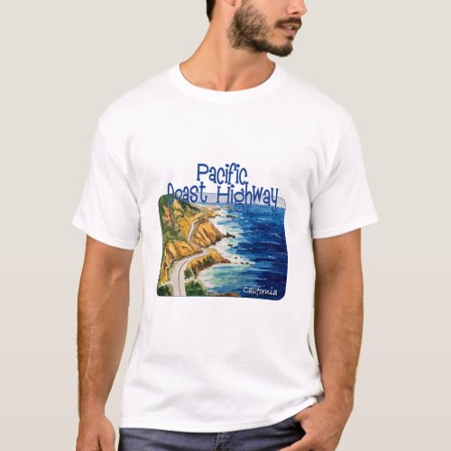 Pacific Coast Highway 1 California T_Shirt