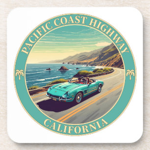 Pacific Coast Highway California Beverage Coaster