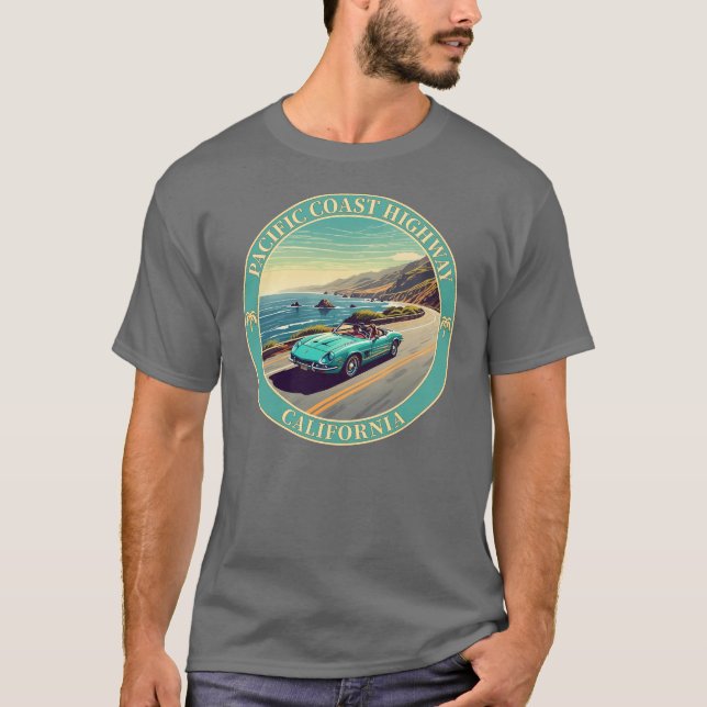 Pacific Coast Highway California T-Shirt (Front)
