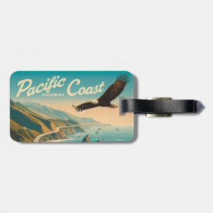 Pacific Coast Highway Eagle Luggage Tag