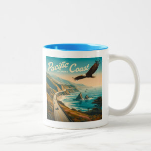 Pacific Coast Highway Eagle Two-Tone Coffee Mug