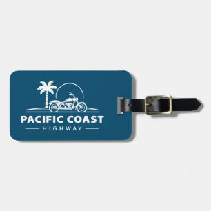 Pacific Coast Highway Motorcycle Luggage Tag