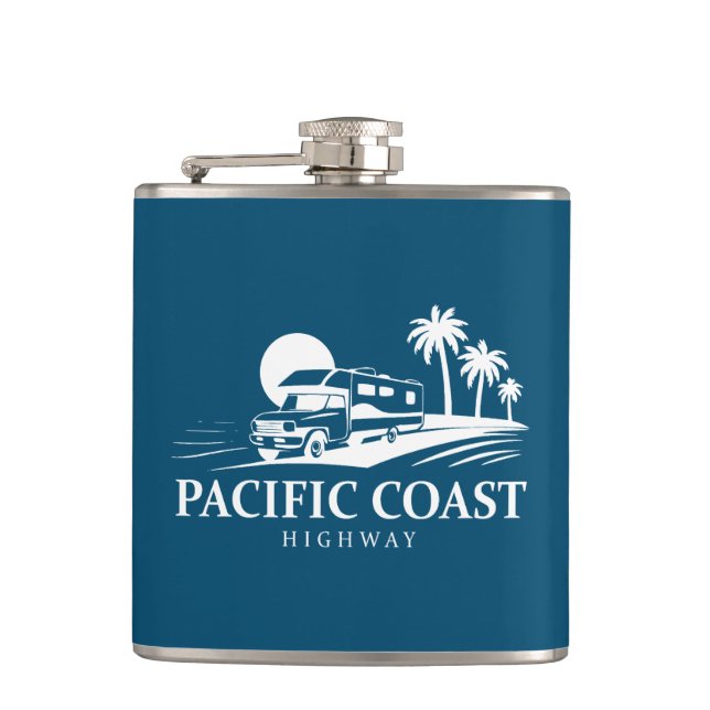 Pacific Coast Highway Recreational Vehicle Flask (Front)