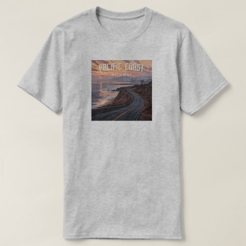 Pacific Coast Highway Sunset T_Shirt