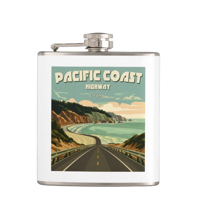 Pacific Coast Highway Vista Flask (Front)