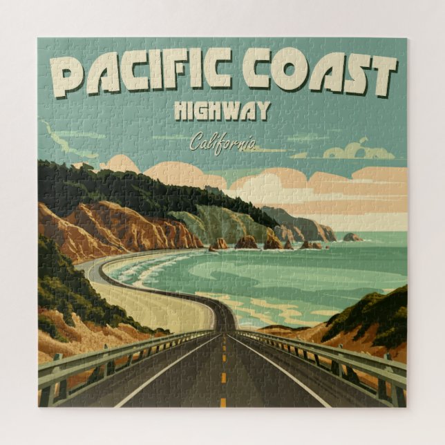 Pacific Coast Highway Vista Jigsaw Puzzle (Vertical)