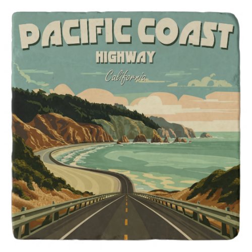Pacific Coast Highway Vista Trivet
