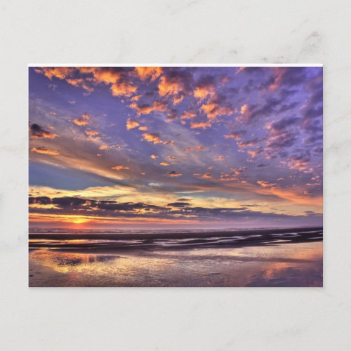 Pacific Coast Paradise Sunset Postcard