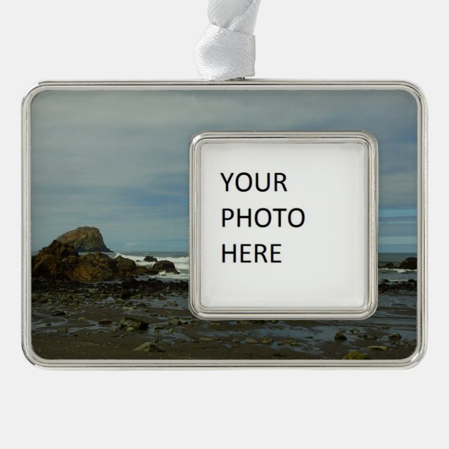 Pacific Coastline at Redwood National Park Christmas Ornament (Front)