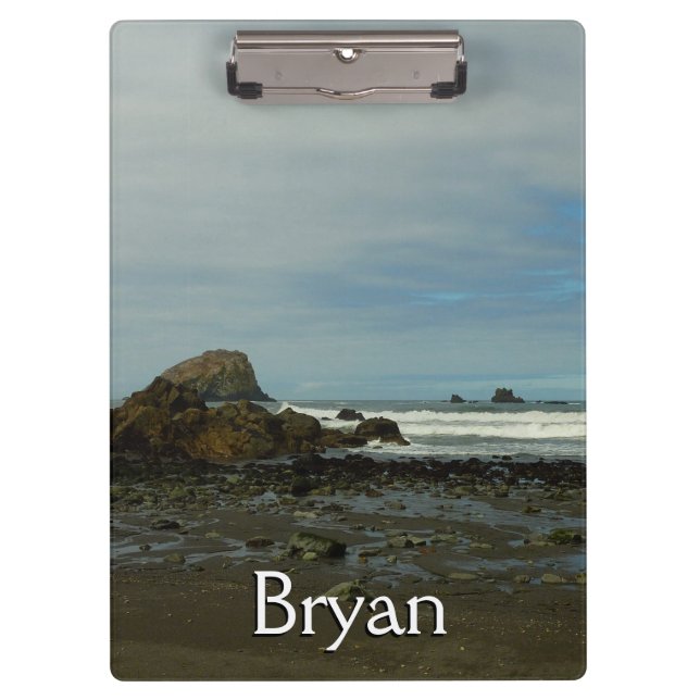Pacific Coastline at Redwood National Park Clipboard (Front)