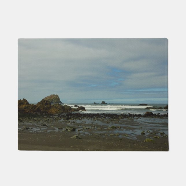 Pacific Coastline at Redwood National Park Doormat (Front)