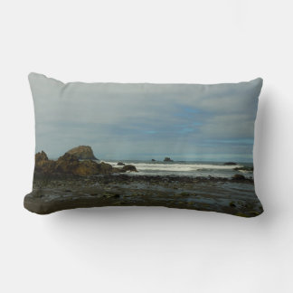 Pacific Coastline at Redwood National Park Lumbar Pillow