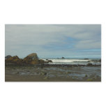 Pacific Coastline at Redwood National Park Rectangular Sticker