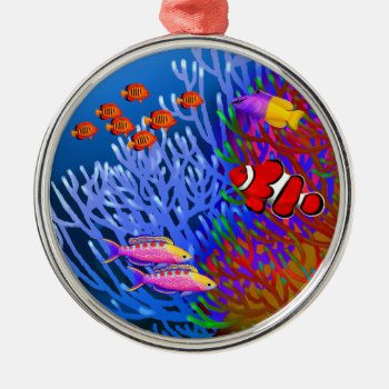 Pacific Coral Reef Fish Ornament by ornamentation at Zazzle
