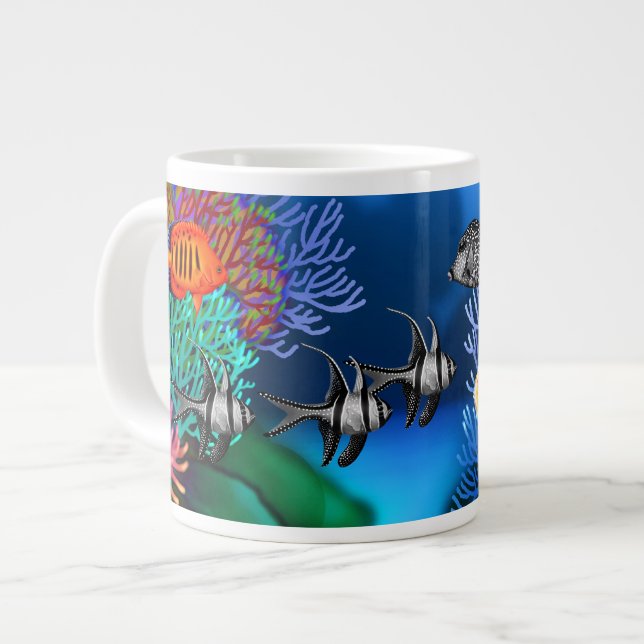 Pacific Coral Reef Fish Specialty Mug (Front Left)