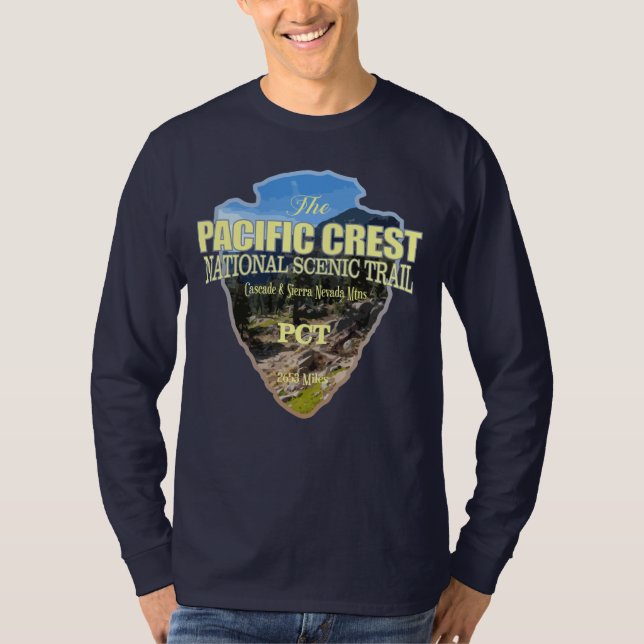 Pacific Crest Trail (arrowhead) T-Shirt (Front)