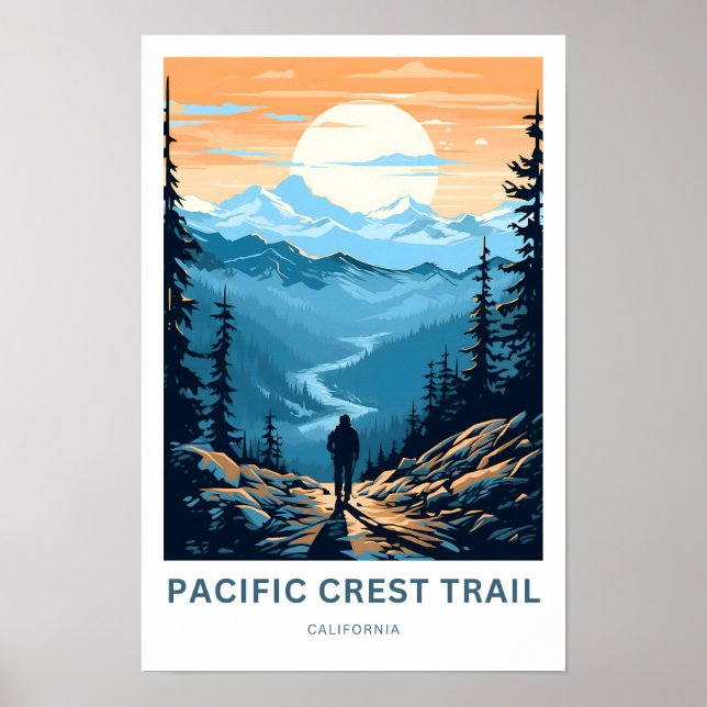 Pacific Crest Trail California Travel Print (Front)