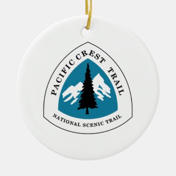 Pacific Crest Trail Ceramic Ornament by worldofsigns at Zazzle