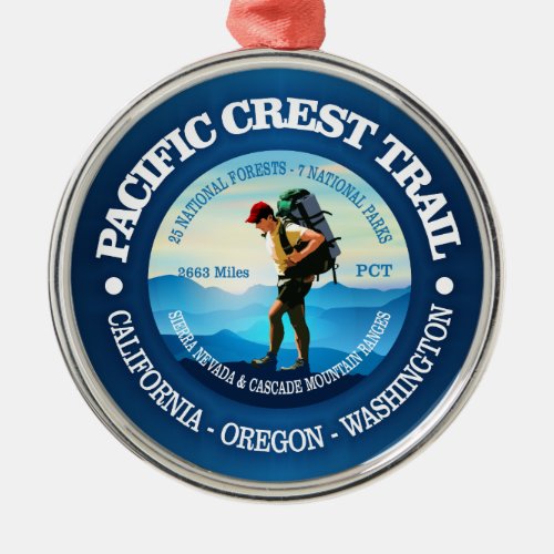 Pacific Crest Trail Hiker C Metal Ornament