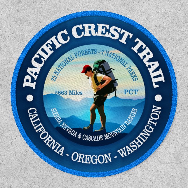 Pacific Crest Trail (Hiker C)  Patch (Front)