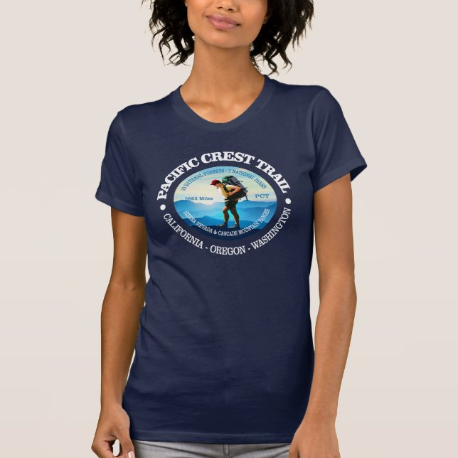 Pacific Crest Trail (Hiker C) T-Shirt (Front)