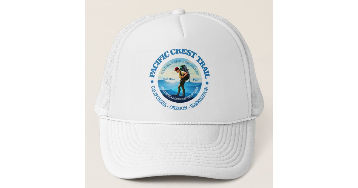 Pacific Crest Trail (Hiker C) Trucker Hat | Zazzle