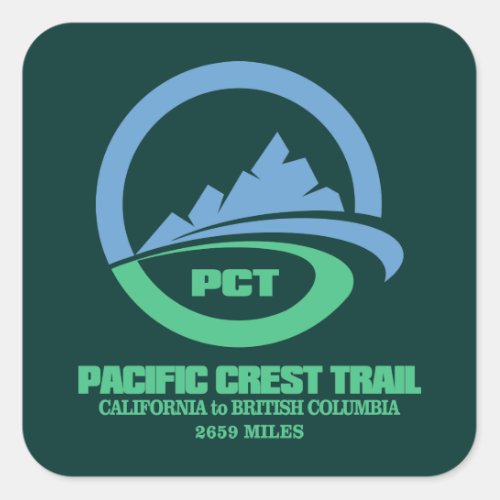 Pacific Crest Trail L1 Square Sticker