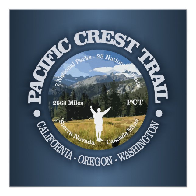 Pacific Crest Trail Poster (Front)